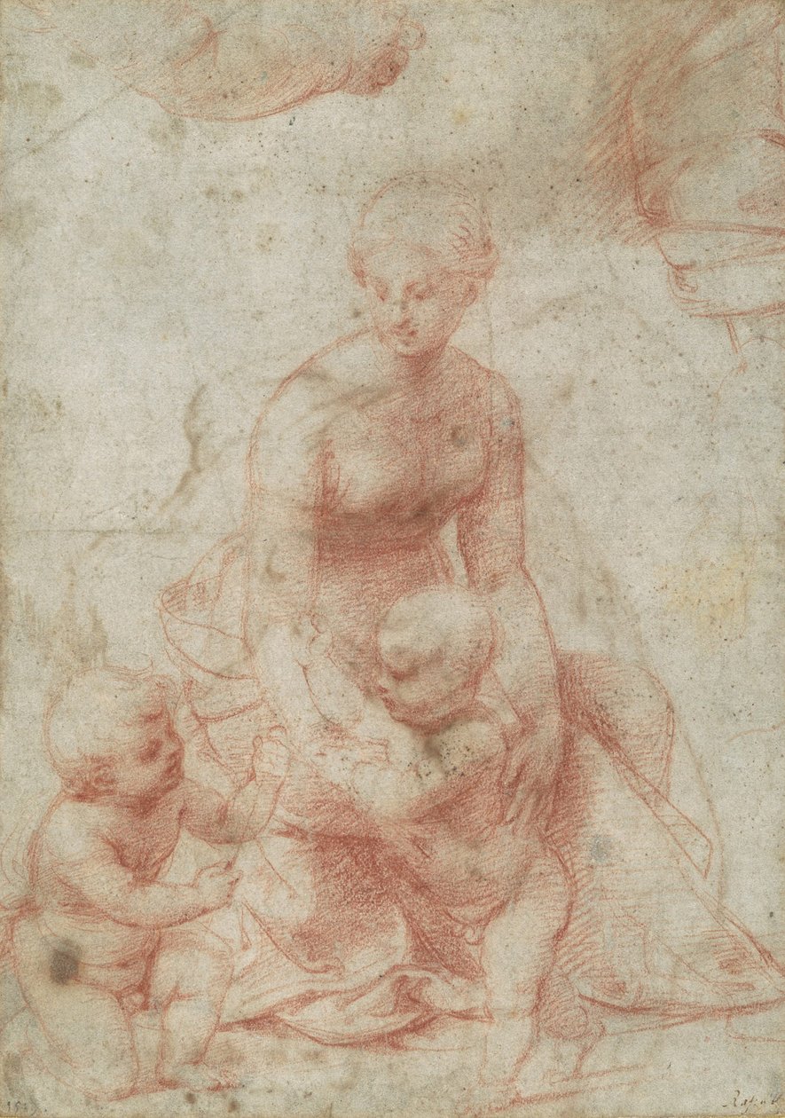 Madona s dítětem se svatým Janem Křtitelem, kolem 1506-7 od Raffaello Sanzio Raphael