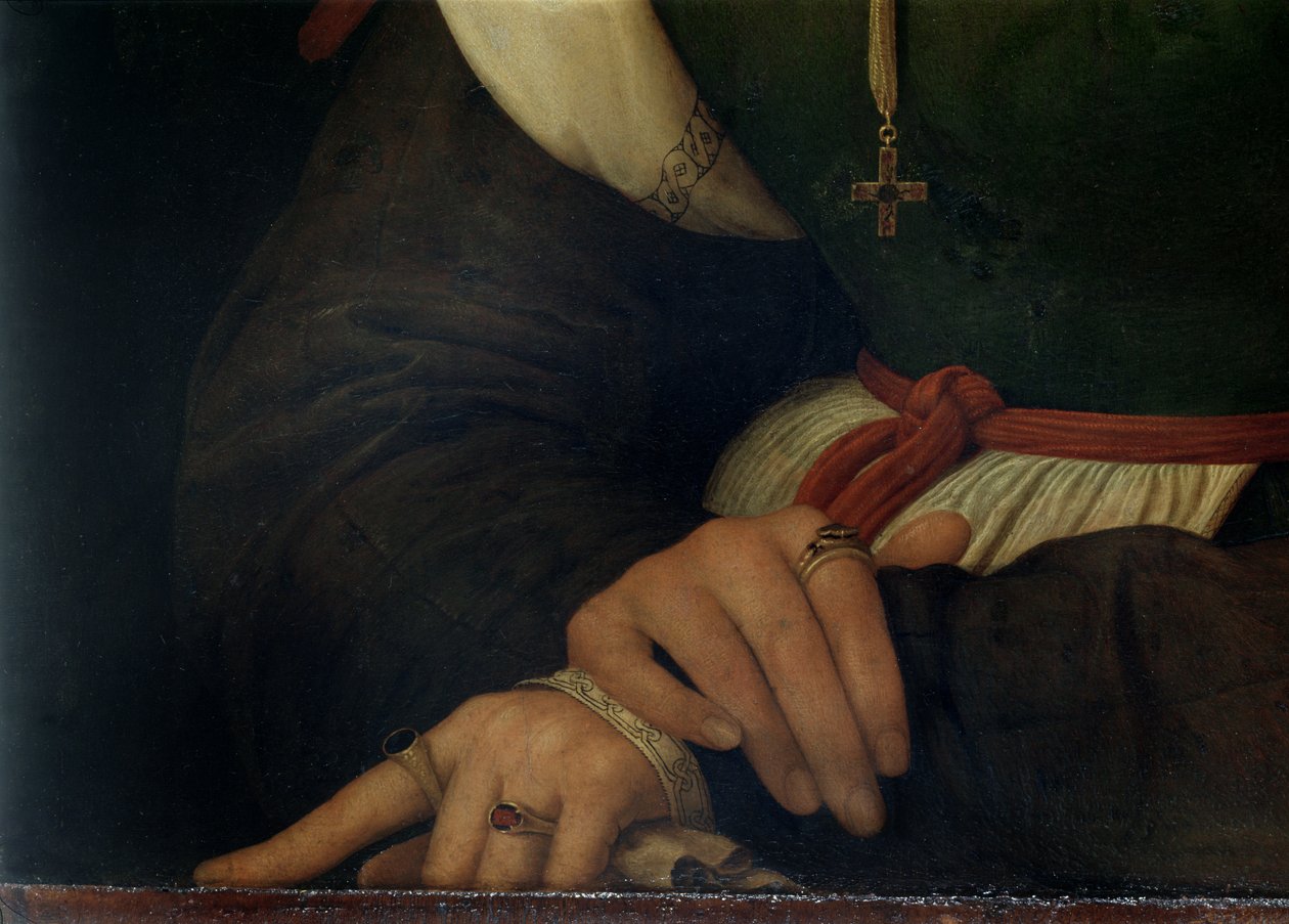 Portrét ženy (La Muta), 1507 (detail) (viz 21465, 205588) od Raffaello Sanzio Raphael