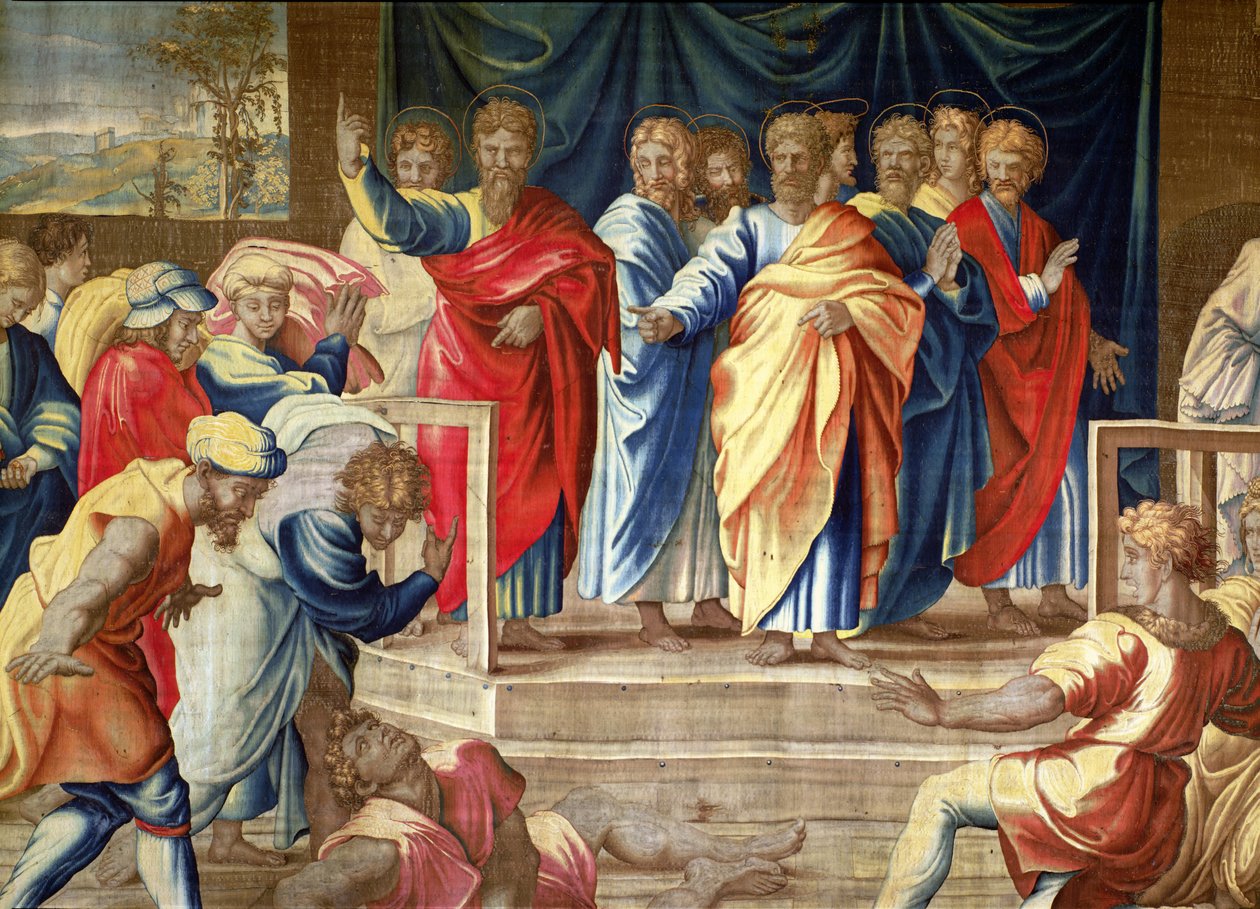 Skutky apoštolů, tapisérie Mortlake od Raffaello Sanzio Raphael