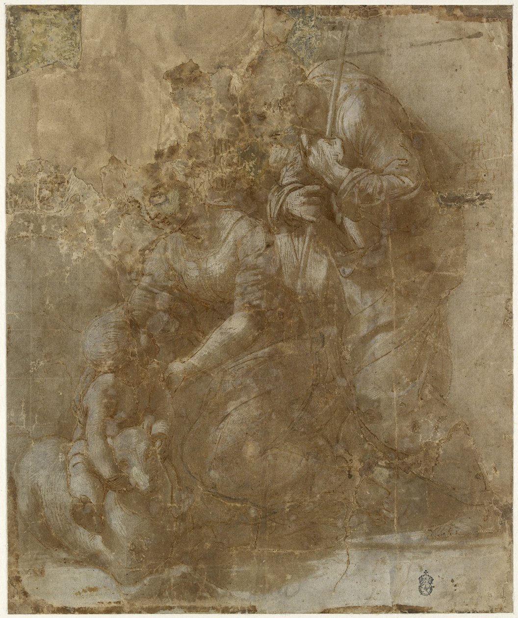 Svatá rodina s Beránkem, WA1951.46 od Raffaello Sanzio Raphael