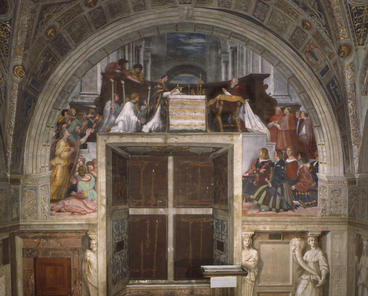 Mše v Bolseně, Heliodorův pokoj, 1512-14 od Raffaello Sanzio Raphael