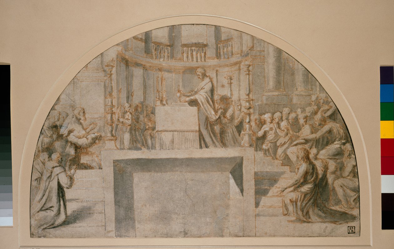 Zázračná mše v Bolseně od Raffaello Sanzio Raphael