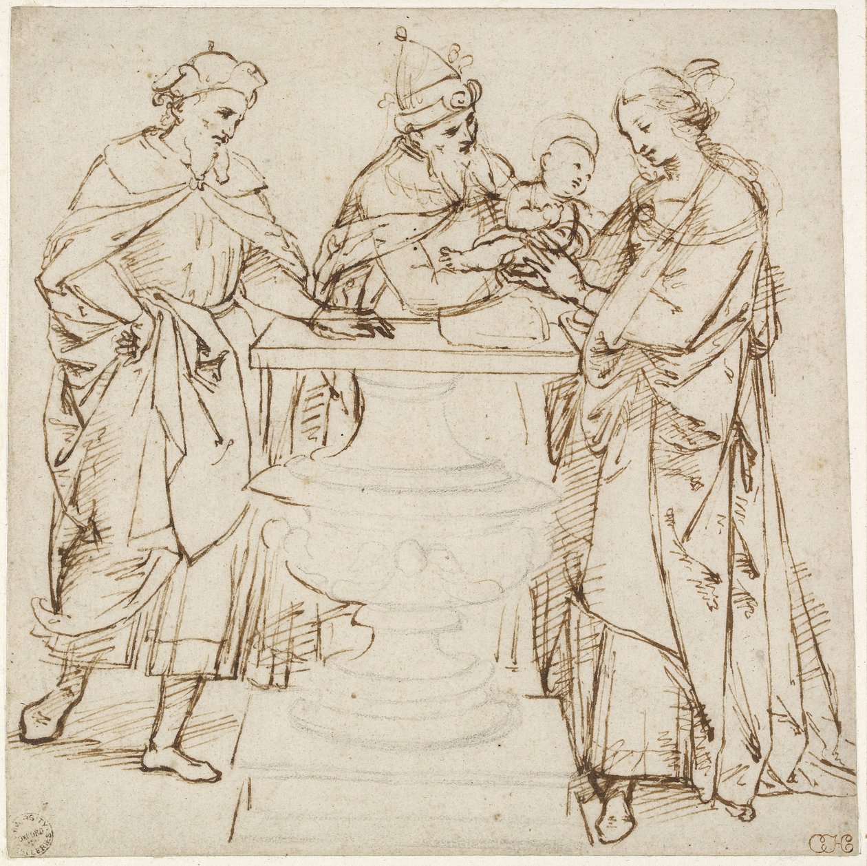 Prezentace v chrámu, WA1855.89 od Raffaello Sanzio Raphael