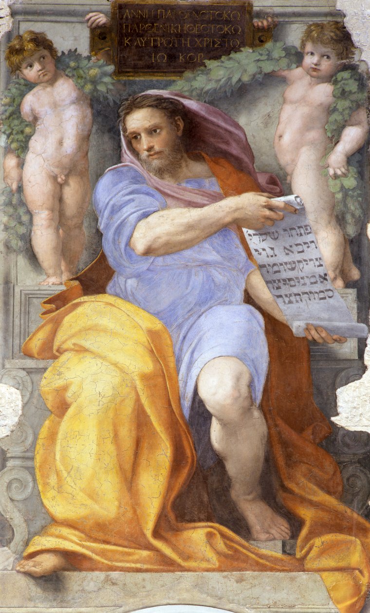 Prorok Izajáš, 1512 od Raffaello Sanzio Raphael