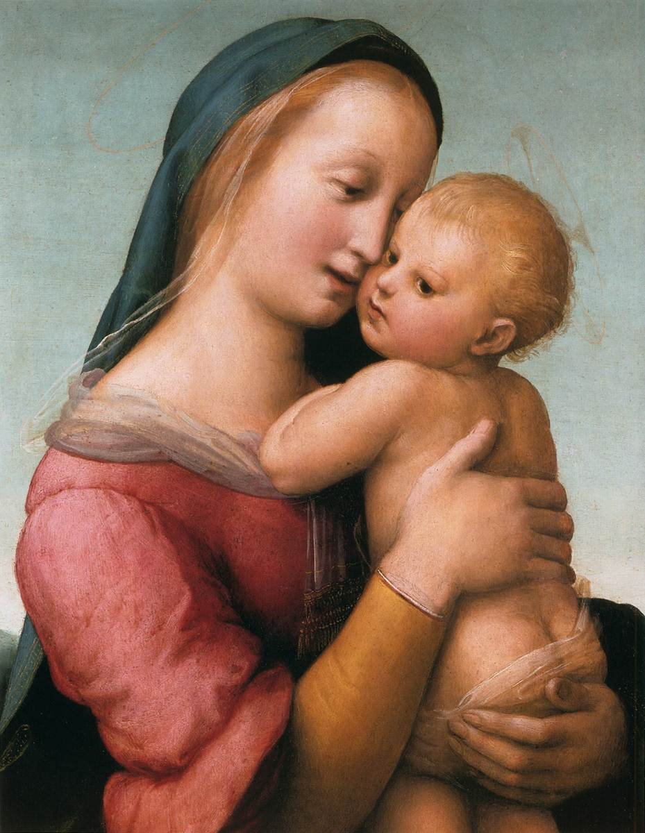 Tempi Madonna (detail) od Raffaello Sanzio Raphael
