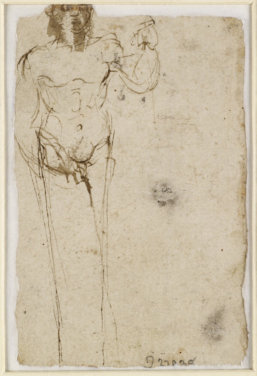 Verso: Study of a Herm, WA1965.47.5 od Raffaello Sanzio Raphael
