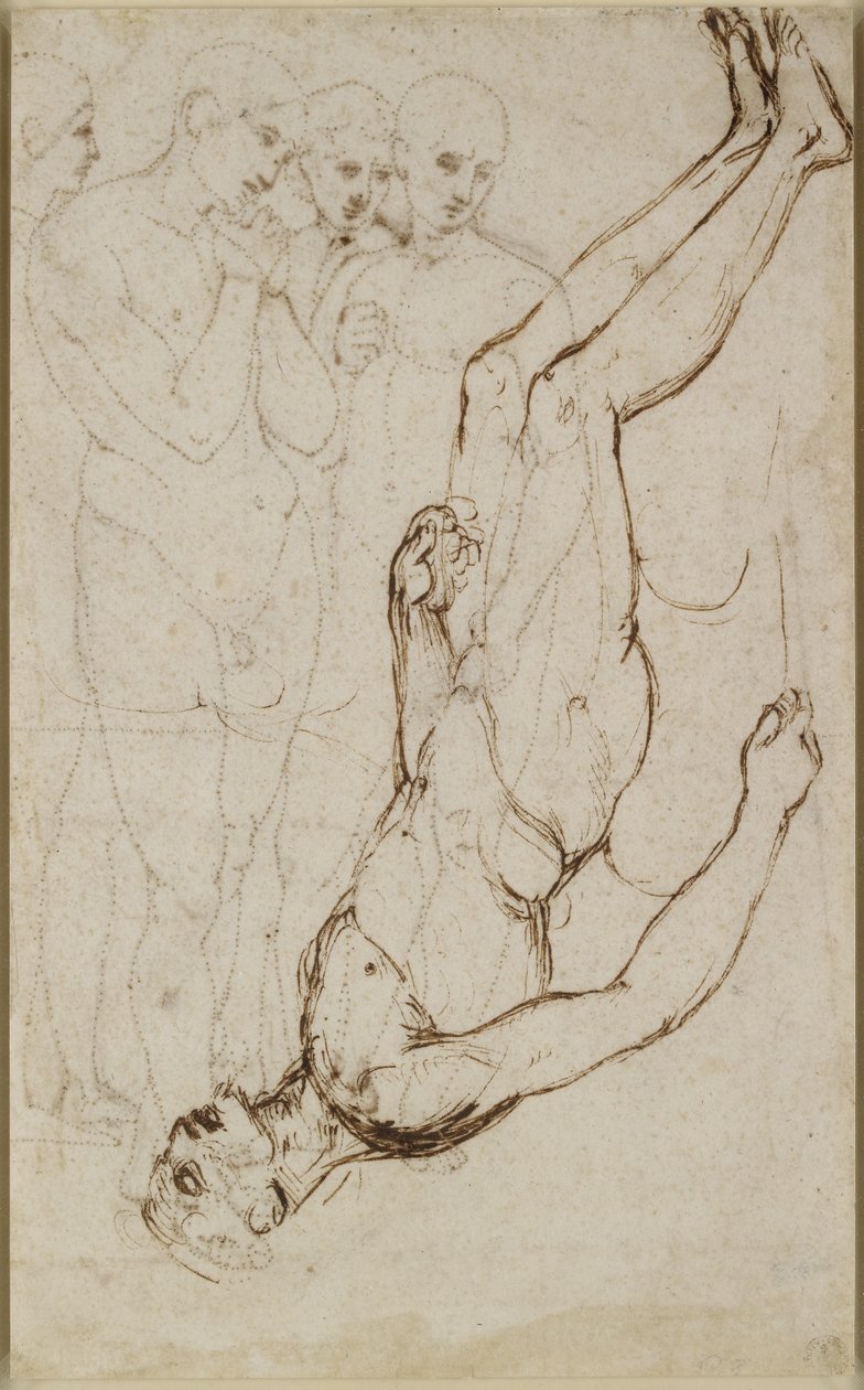 Verso: Studium Těla Kristova v pietě, WA1846.171 od Raffaello Sanzio Raphael