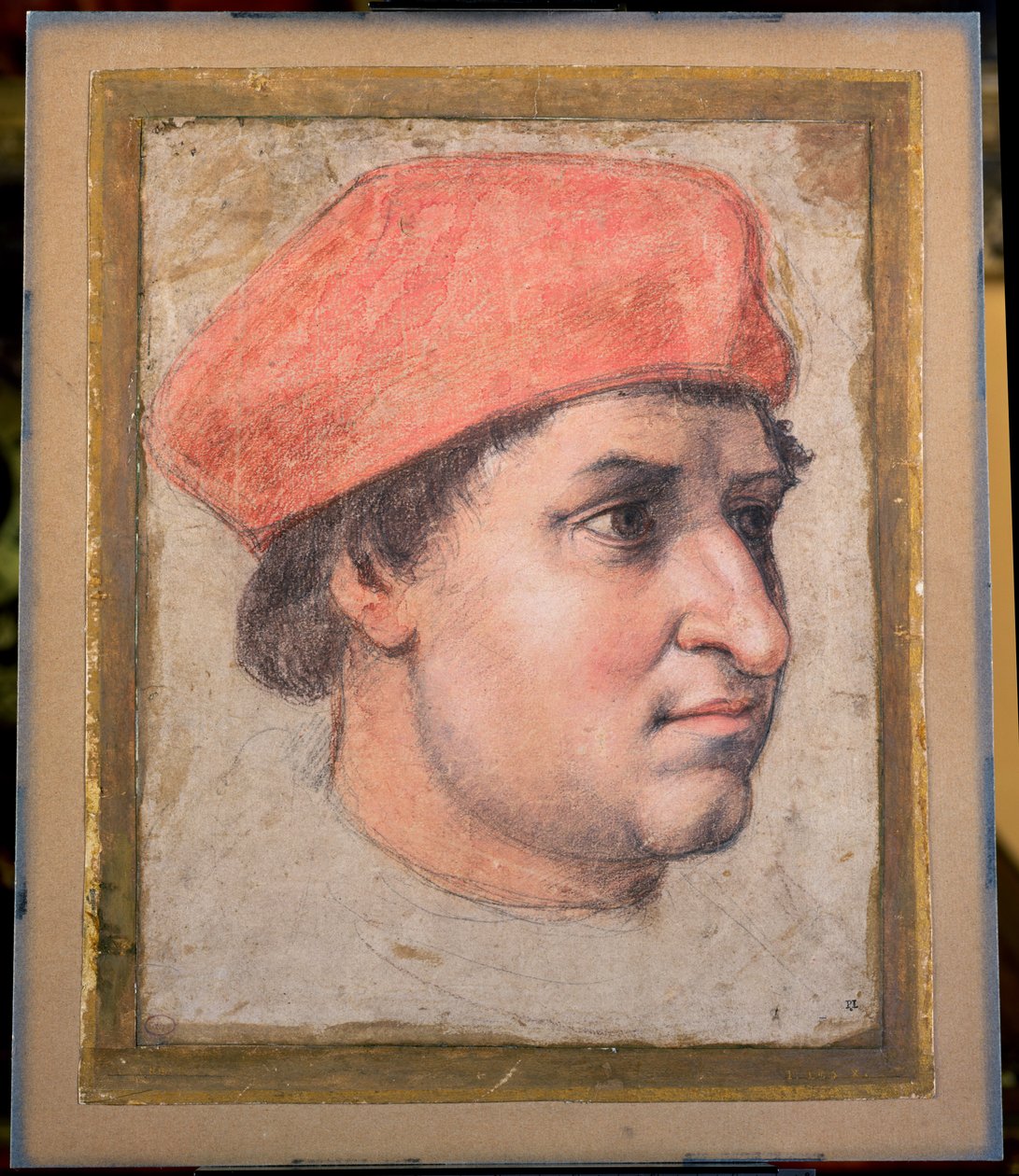 Portrét kardinála, c.151320 (černá, červená a bílá křída na papíře) od Raffaello Sanzio Raphael