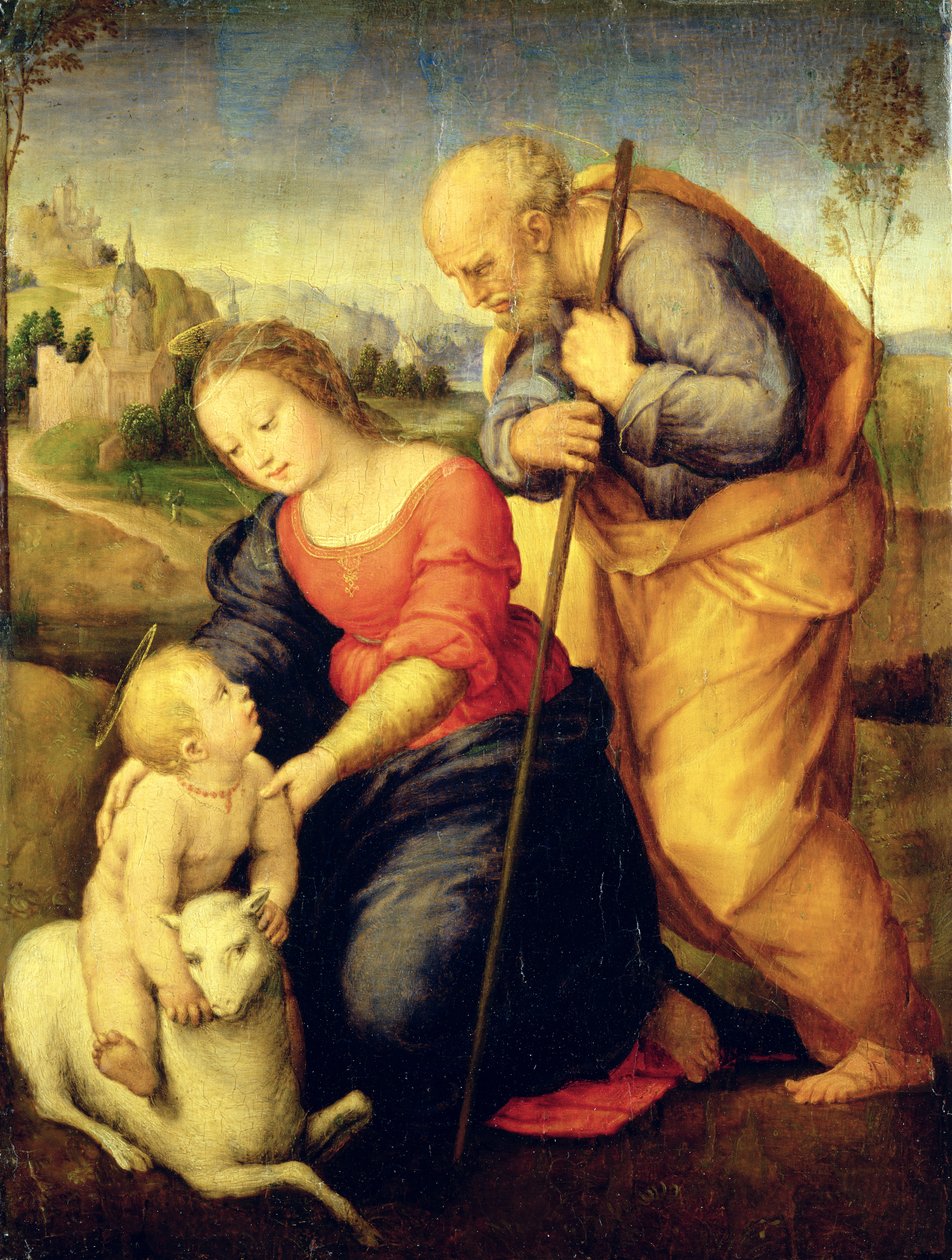 Svatá rodina s Beránkem, 1507 od after Raphael