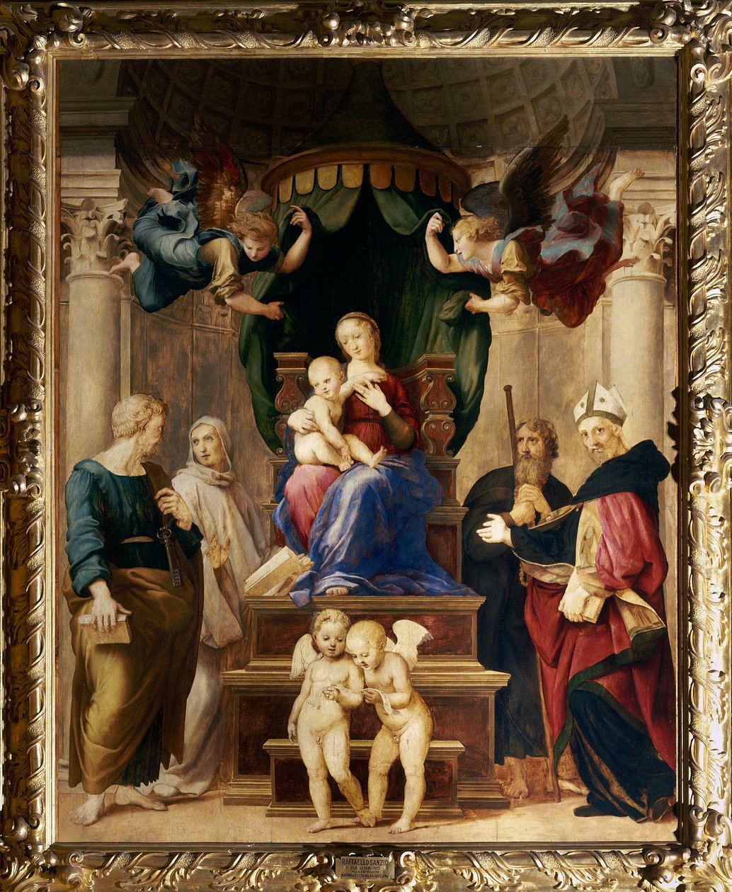 Madonna del Baldacchino, kolem roku 1507 od Raffaello Sanzio Raphael
