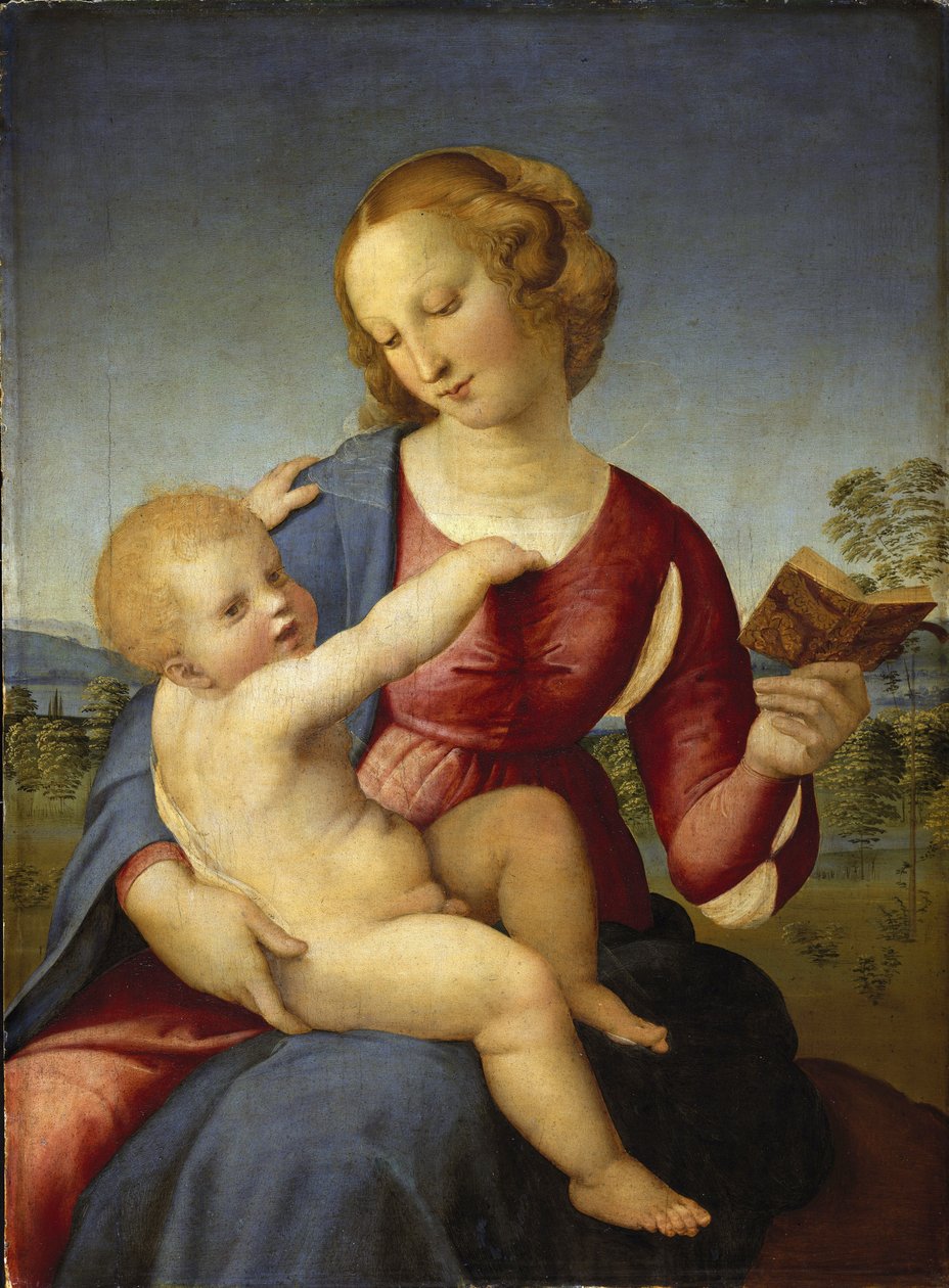 Madonna Colonna - Raphael (Raffaello Sanzio 1483 - 1520) - 1508 - Olej na dřevě - 78,9x58,2 - Staatliche Museen, Berlín od Raphael