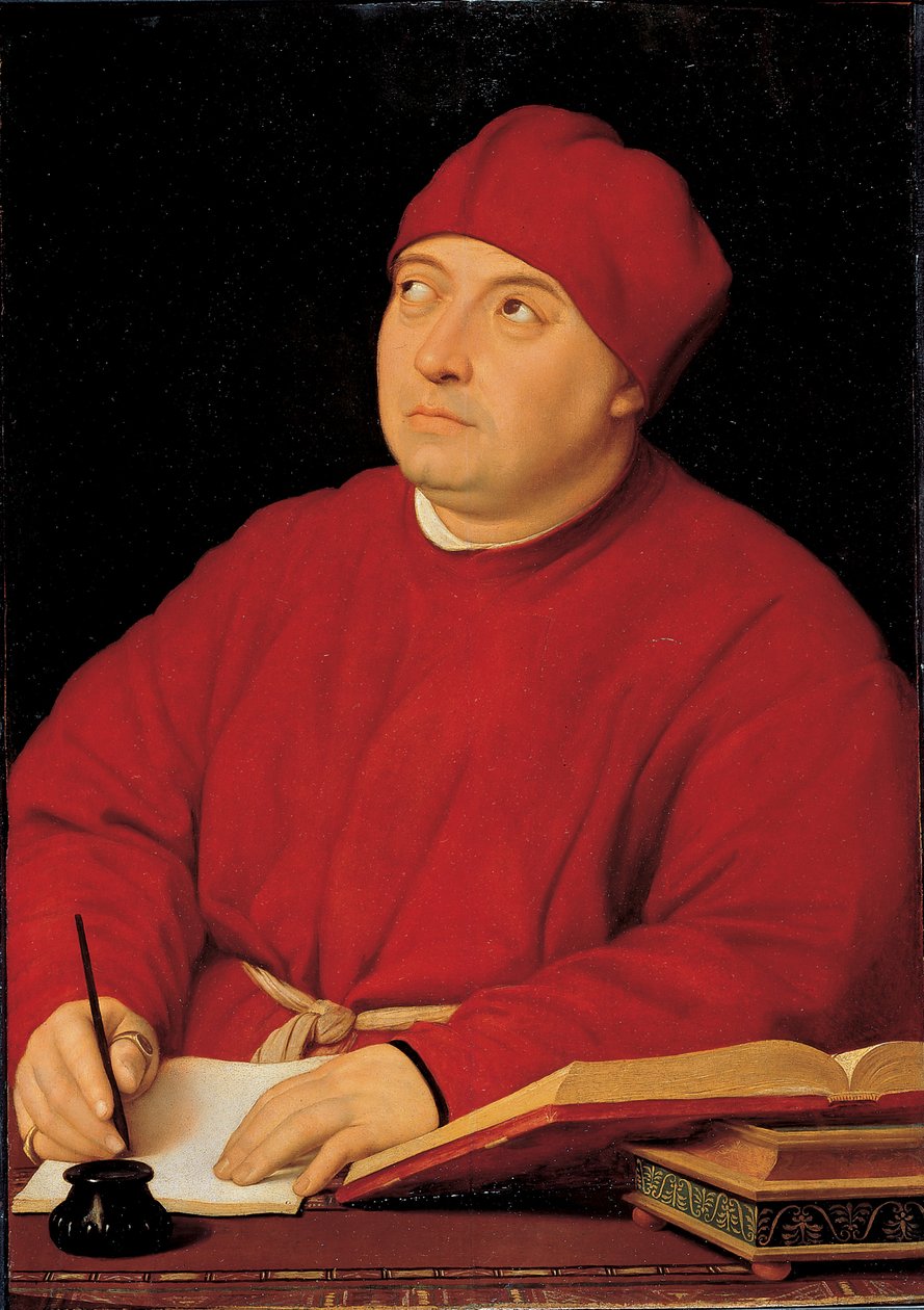 portrét kardinála Tommase Inghiramiho (olej na dřevě) od Raphael (1483 1520) (& studio)