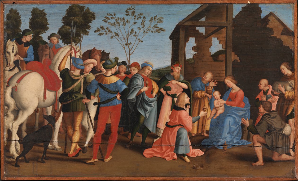 Klanění králů od Raphael (1483 1520) (after)