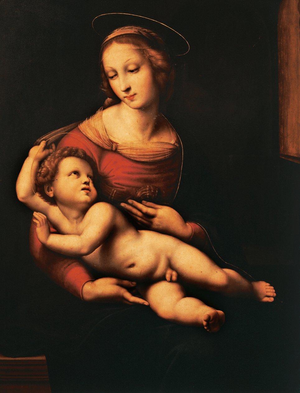 Bridgewater Madonna (Madonna a dítě) od Raphaela Sanzia (1483-1520), olej na plátně, 81x56 cm od Raphael (1483-1520)