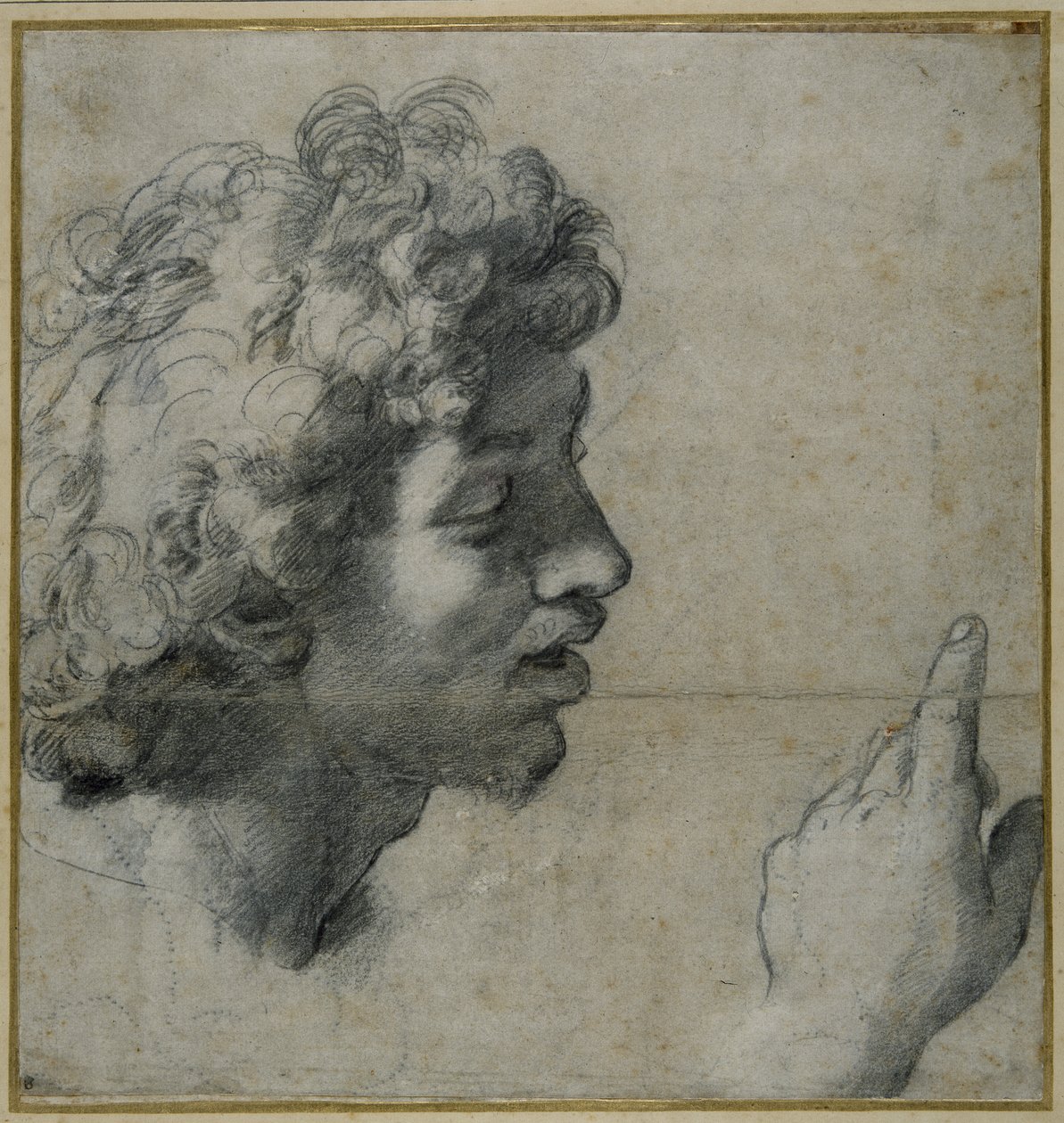 Studium hlavy a ruky od Raphael