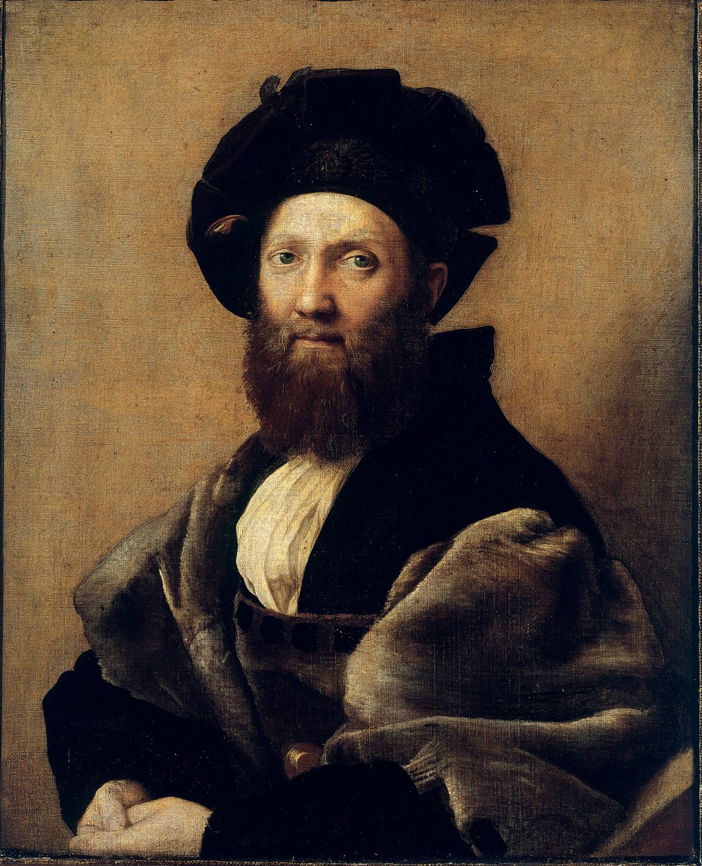 Portrét Baldassare Castiglione (Olej na plátně od Raphael