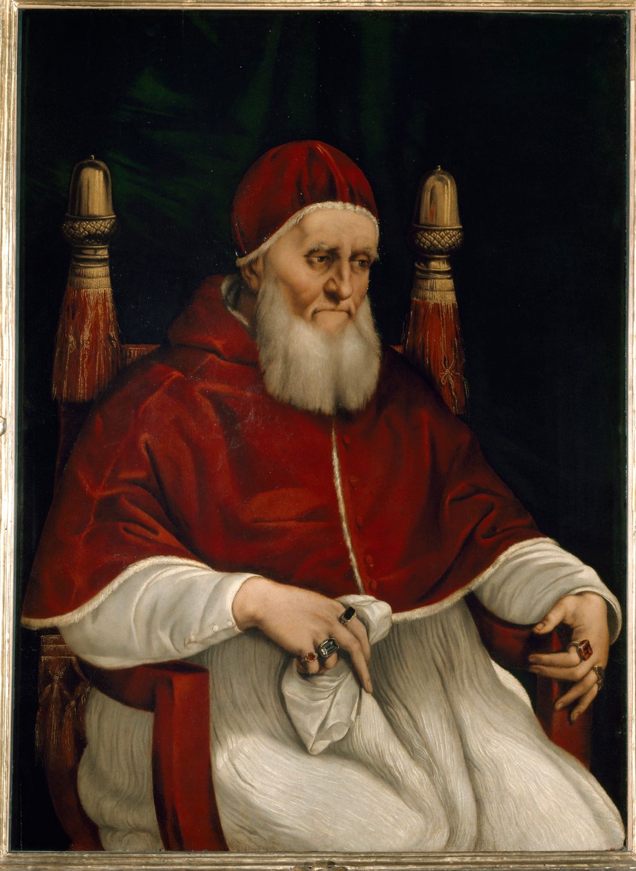 Portrét papeže Julia II od Raphael