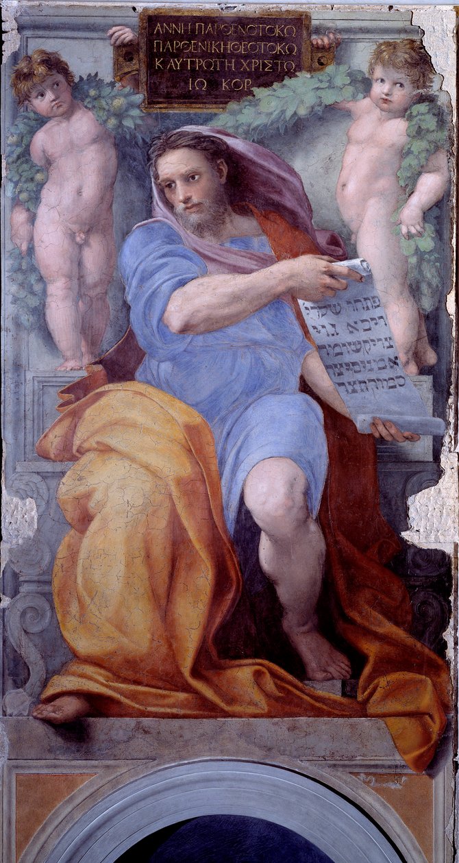 Prorok Izajáš (Freska od Raphael