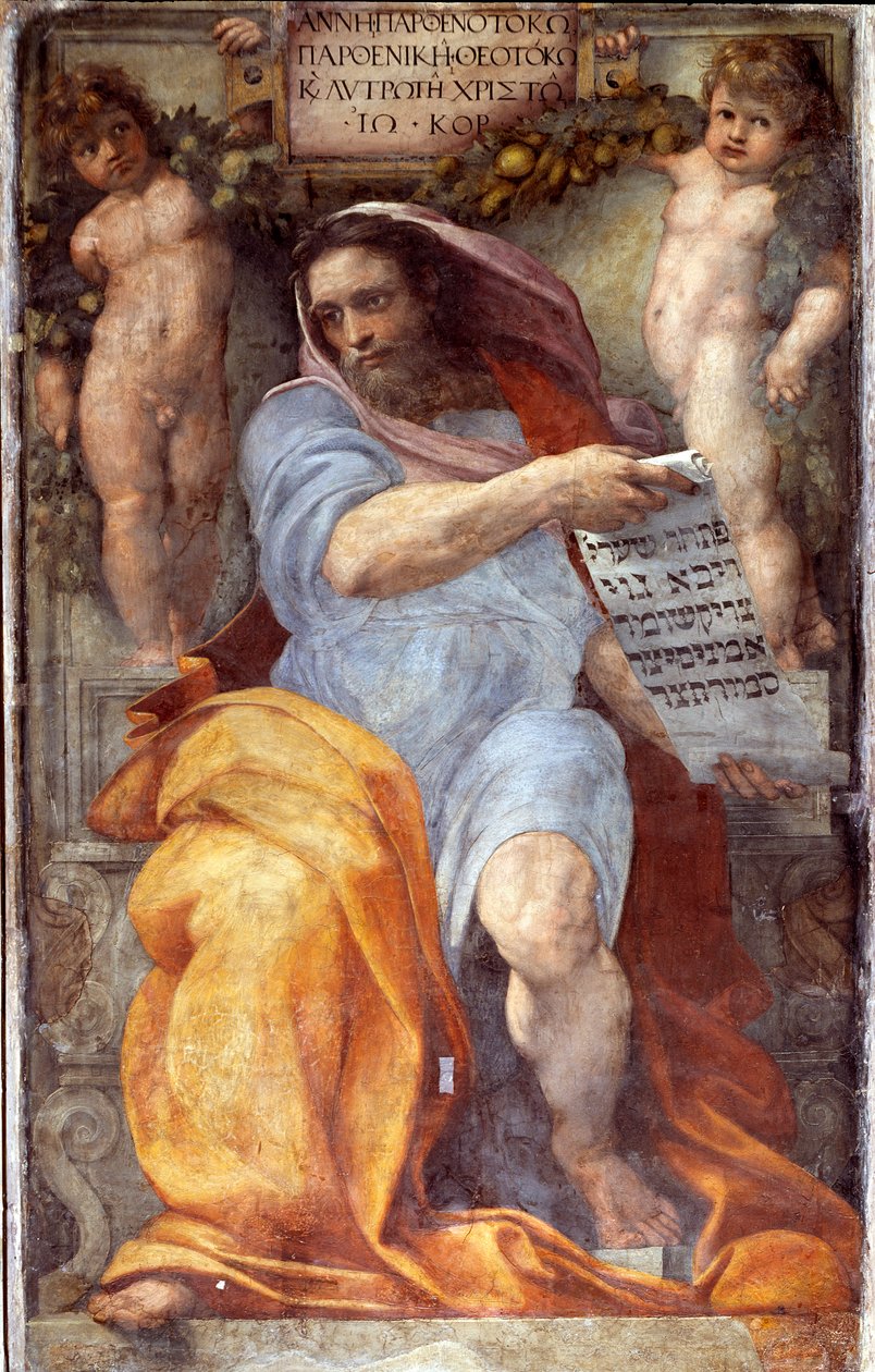 Prorok Izajáš (freska od Raphael
