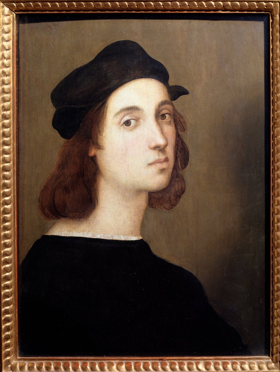 Autoportrét - olej na dřevě, cca 1504-1506 od Raphael