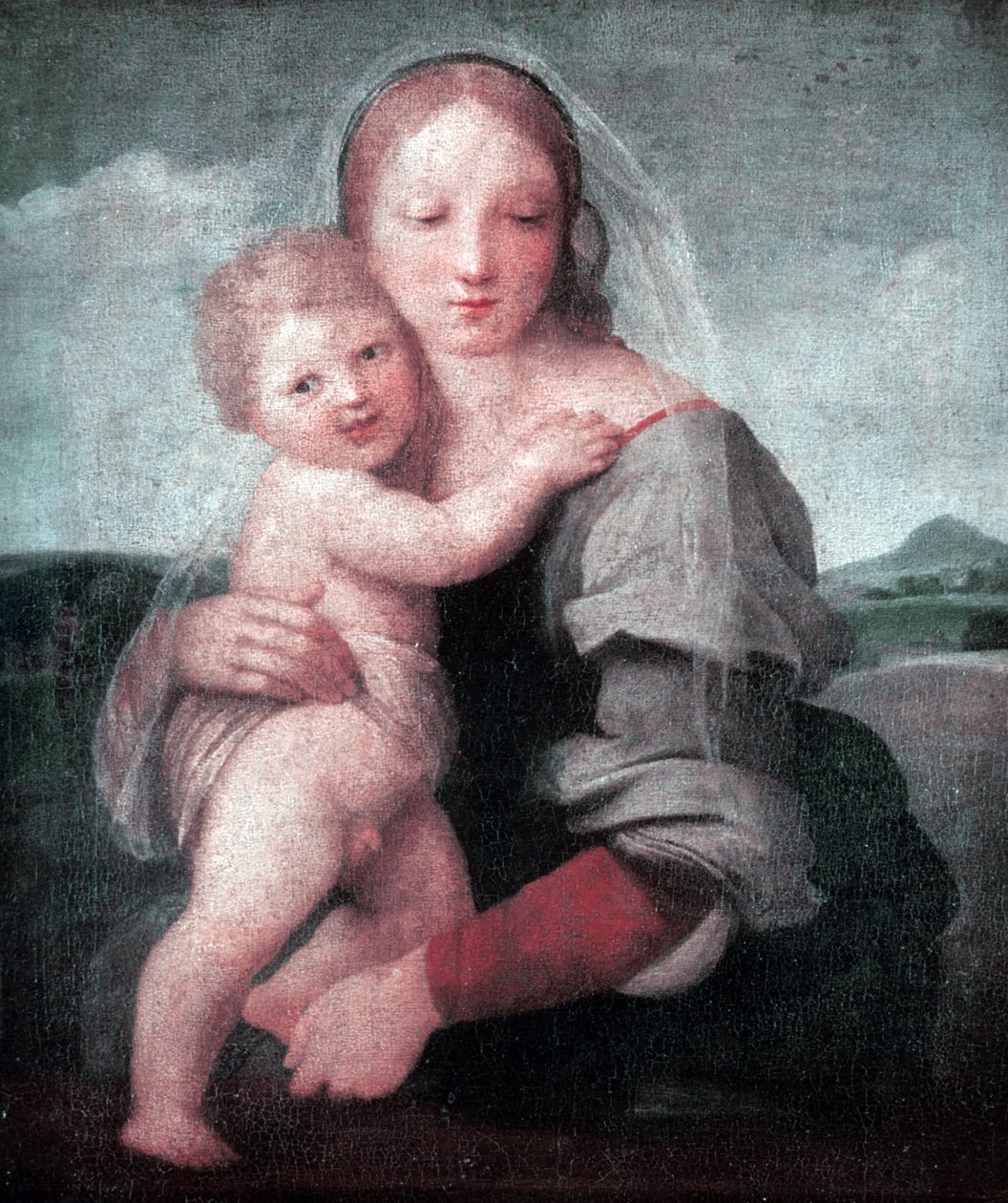 Madona s dítětem (Madona z věže) 1509-1511 (olej na plátně) od Raphael