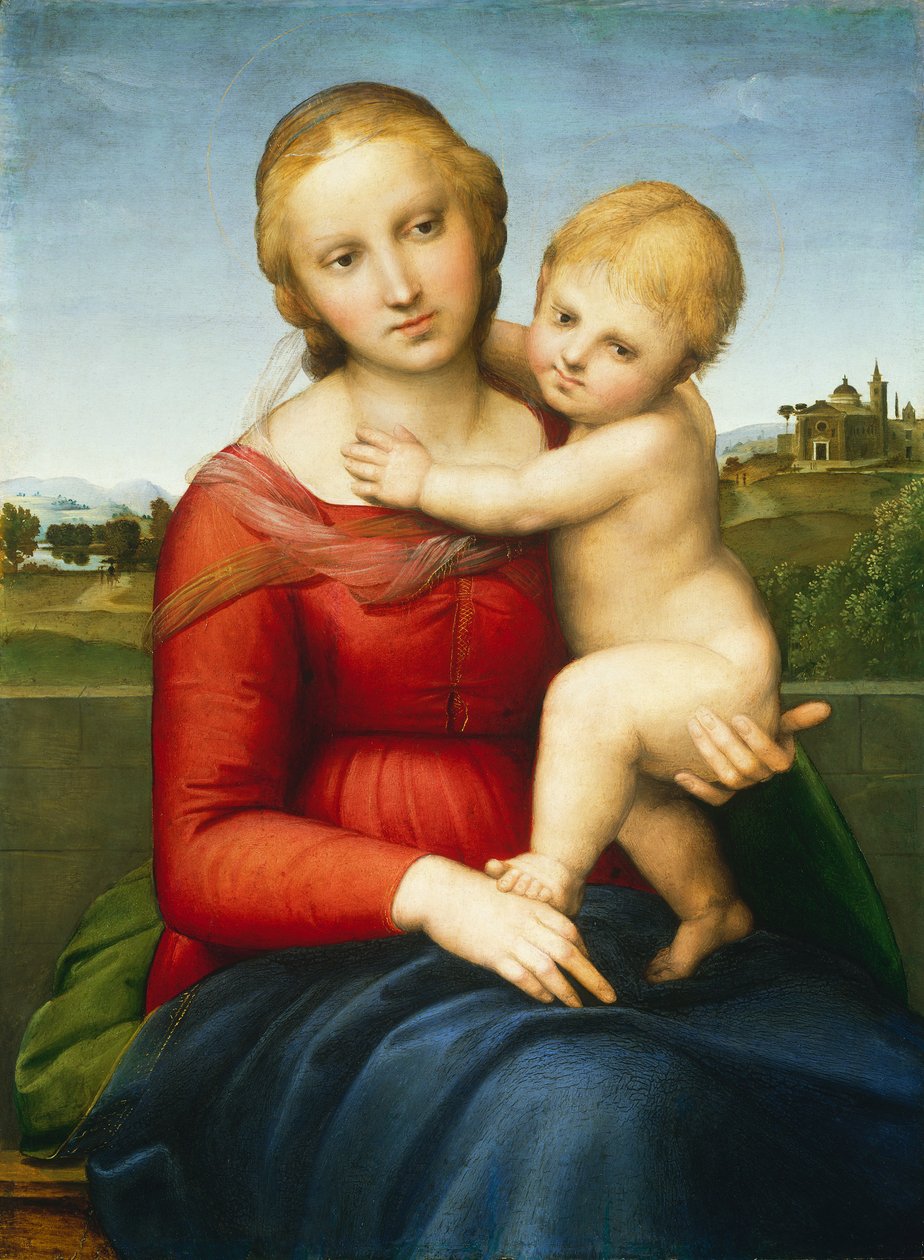 The Small Cowper Madonna, c.1505 (olej na panelu) od Raphael