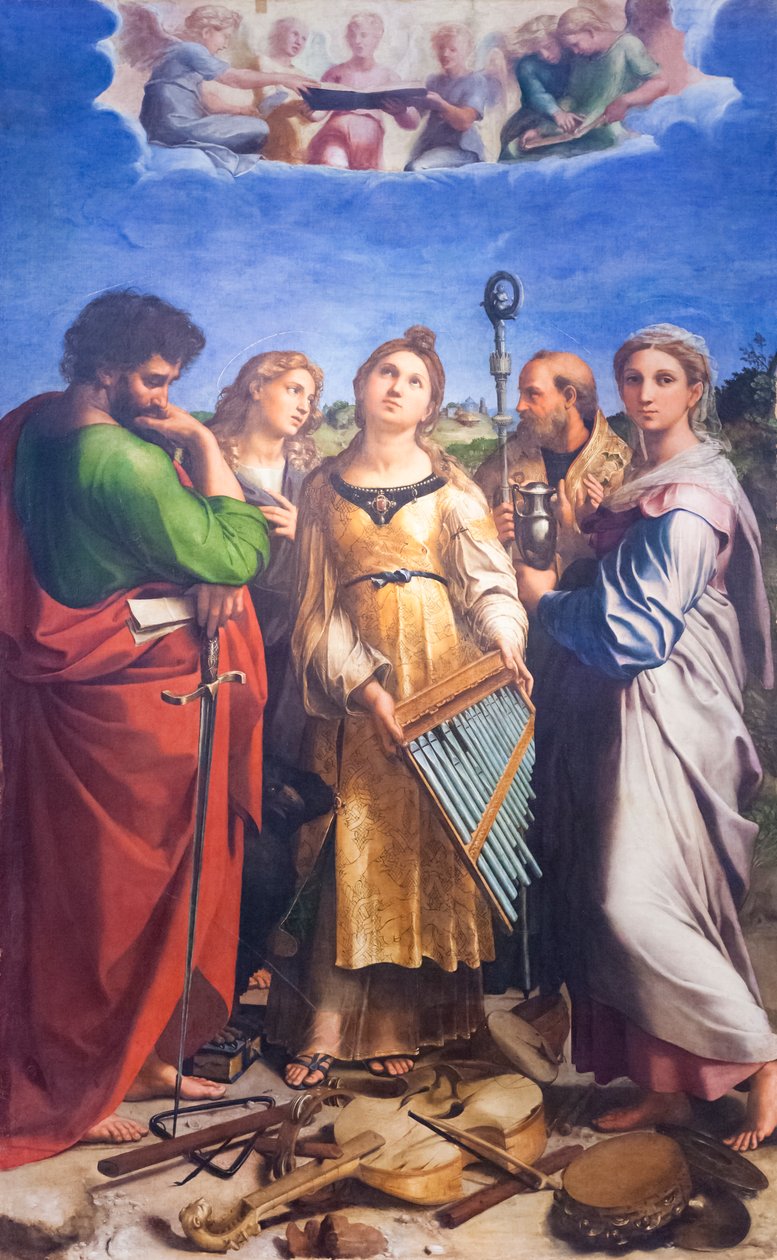 Extáze sv. Cecílie od Raphael (1483 1520)