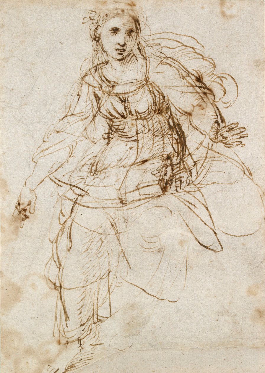 Alegorická postava teologie, počátek 16. století od Raphael