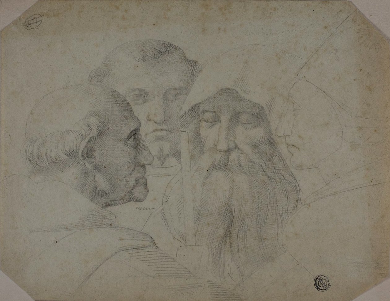 Čtyři muži v rozhovoru od Raphael
