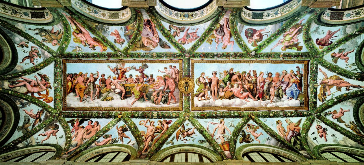 Lodžie Amor a Psyché, Villa Farnesina, 1517-1518. od Raphael