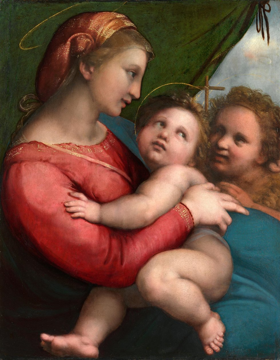 Madona se stanem od Raphael