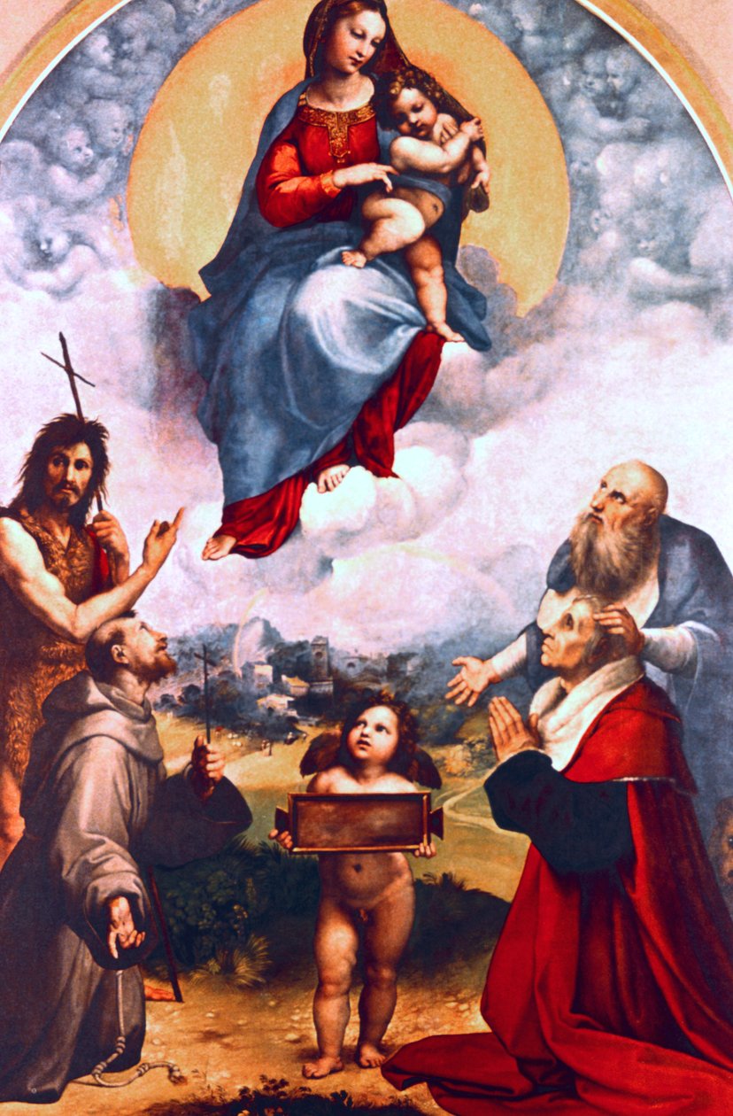 Madona z Foligna, c1511-1512 od Raffaello Sanzio Raphael