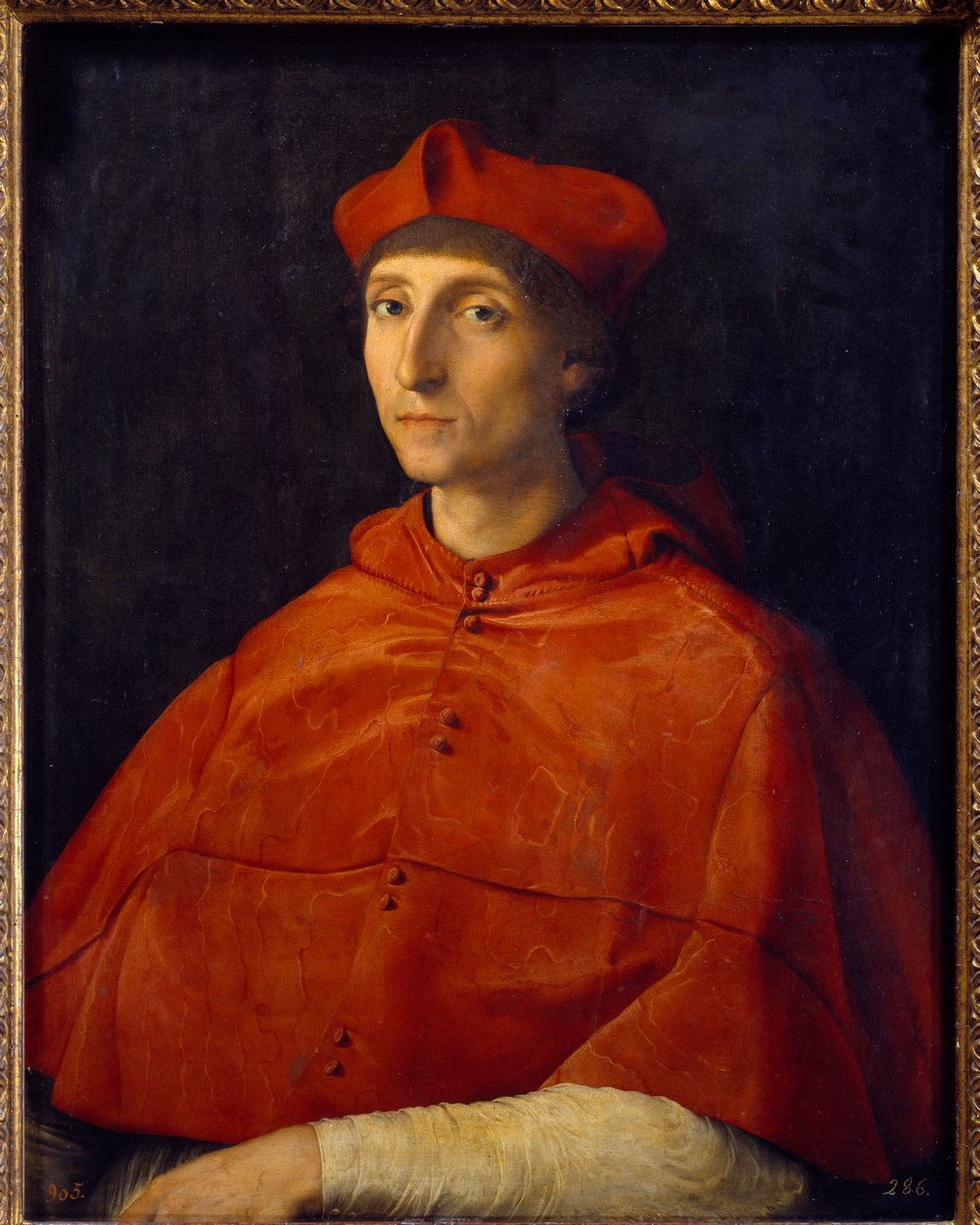 Portrét kardinála - obraz od Raffaella Sanzia dit Raphael od Raphael