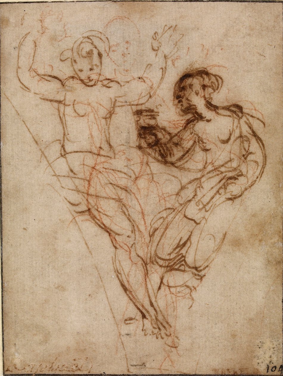 Psýché představující Venuši vázu z Proserpiny, počátek 16. století od Raphael