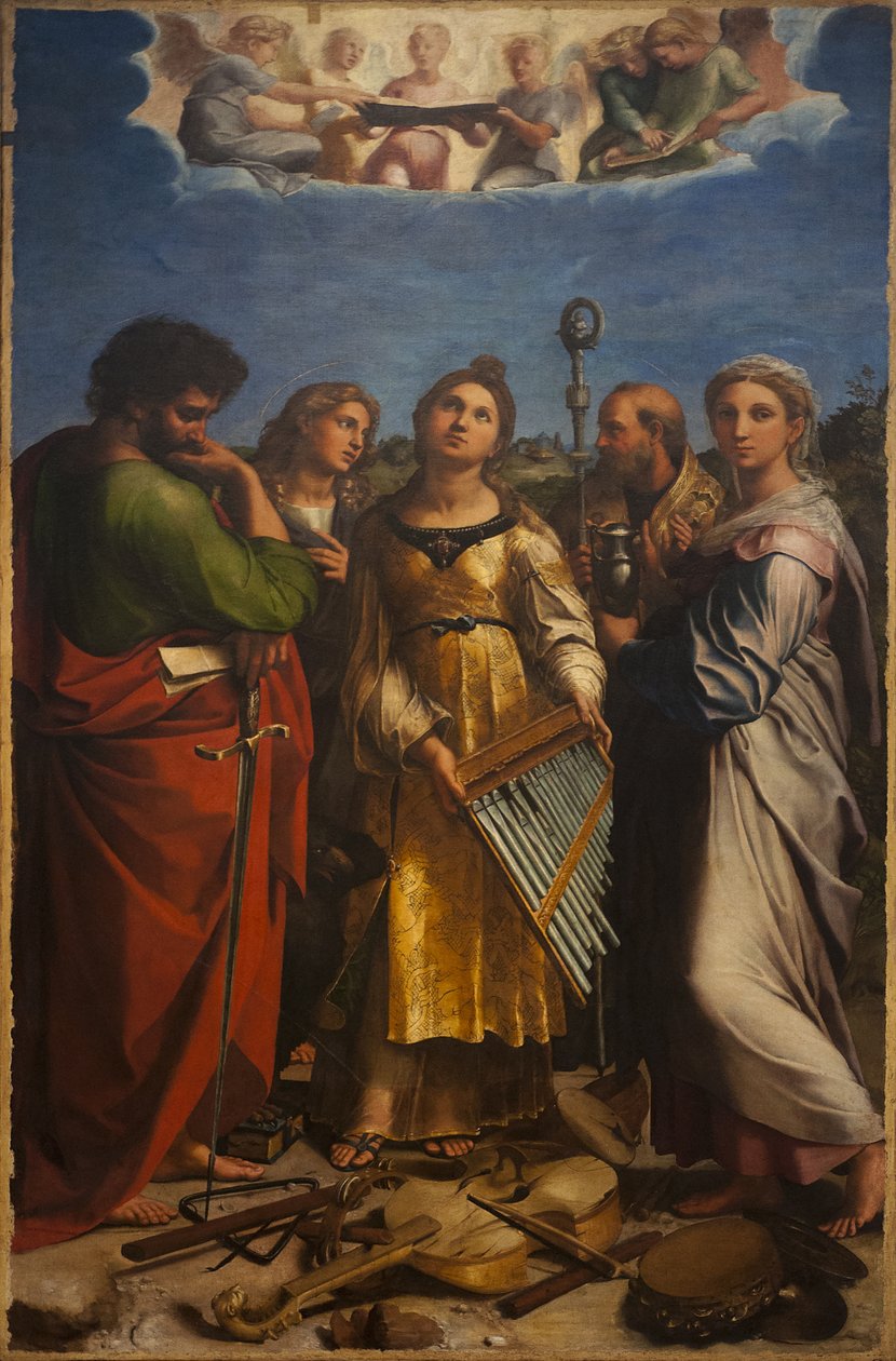 Extáze svaté Cecílie, cca 1514 od Raphael