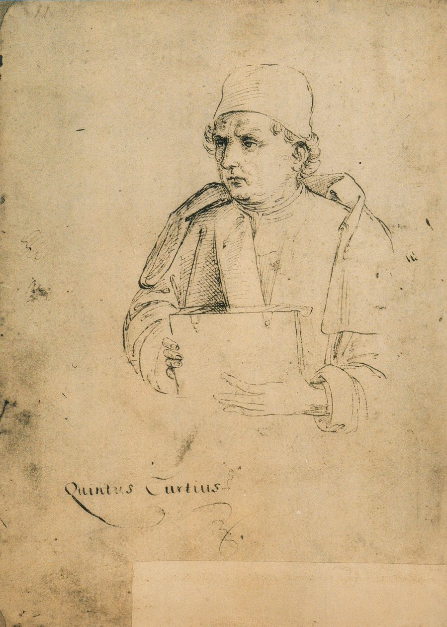 Quinto Curzio Rufo; kresba od Raphaela. Gallerie dellAccademia, Benátky od Raffaello Sanzio Raphael