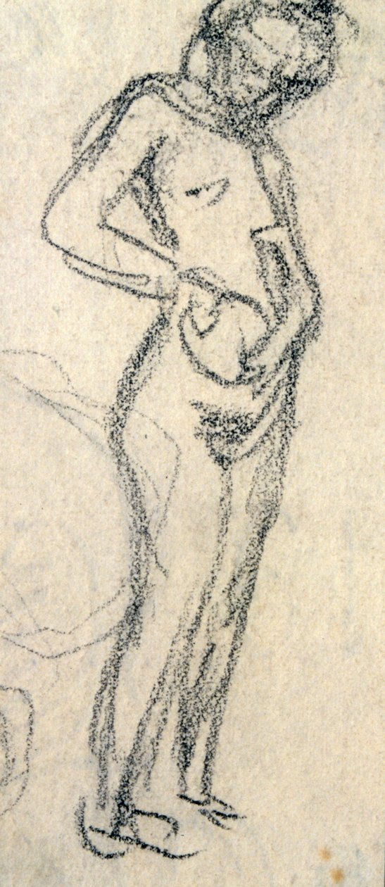 Studium aktu, c. 1905 (kresba) od Raphael Kirchner