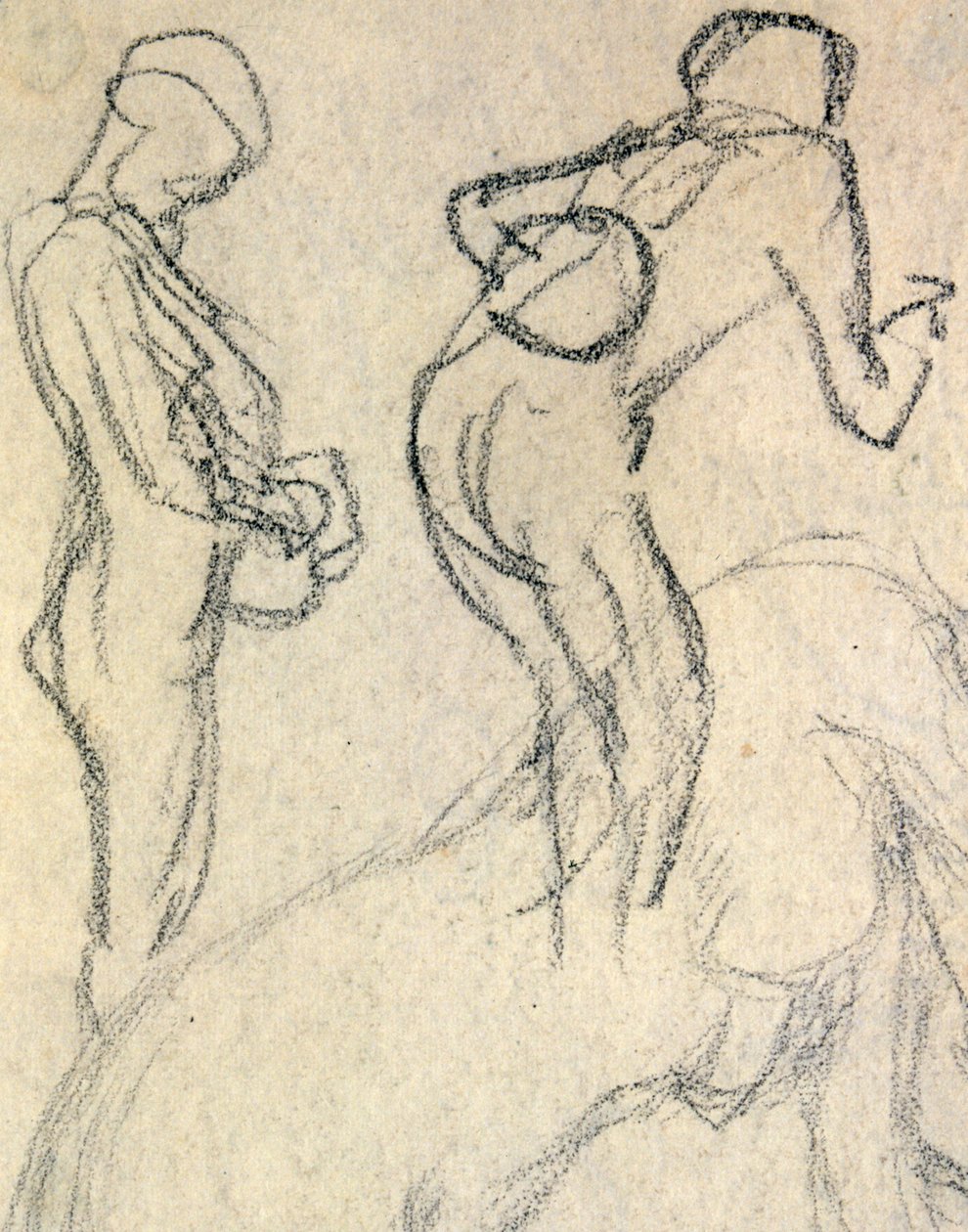 Studium aktu, c. 1905 (kresba) od Raphael Kirchner