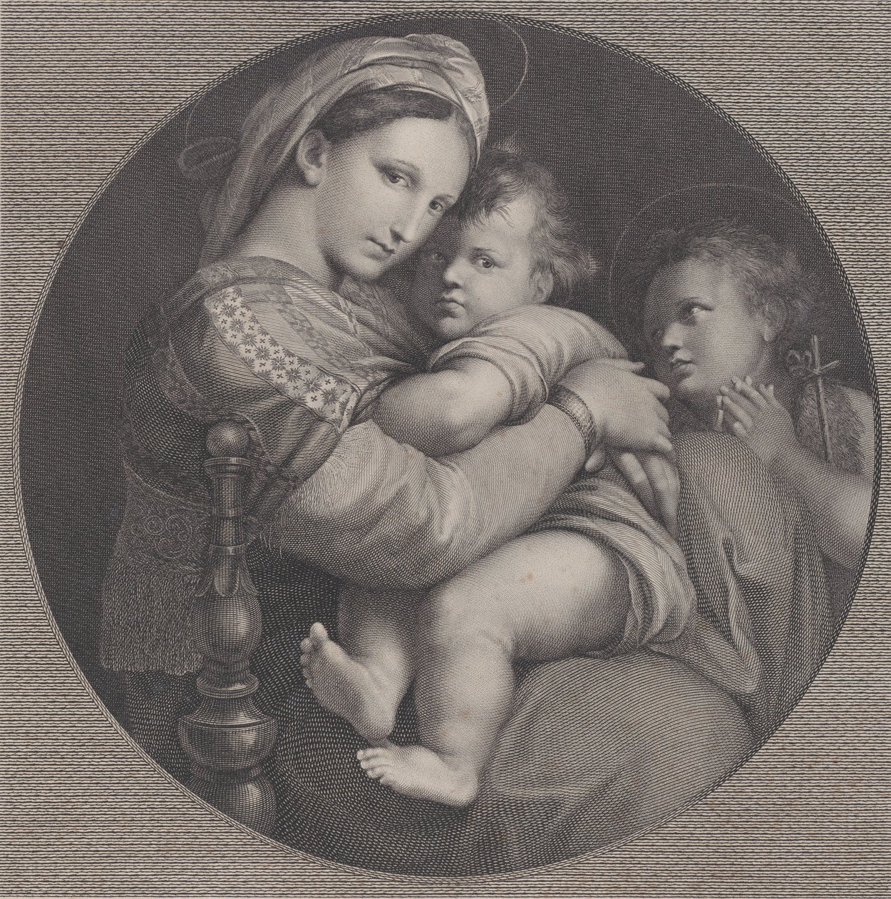 Madonna ze židle Madonna della Seggiola, 1793. od Raphael Morghen