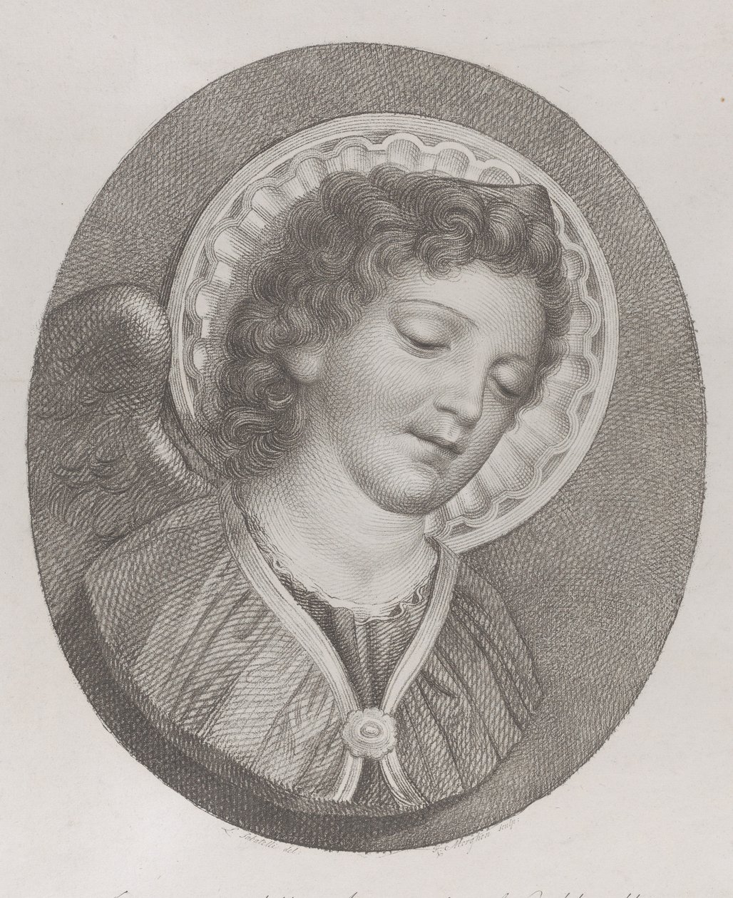 Archanděl Gabriel, 1800 od Raphael Morghen