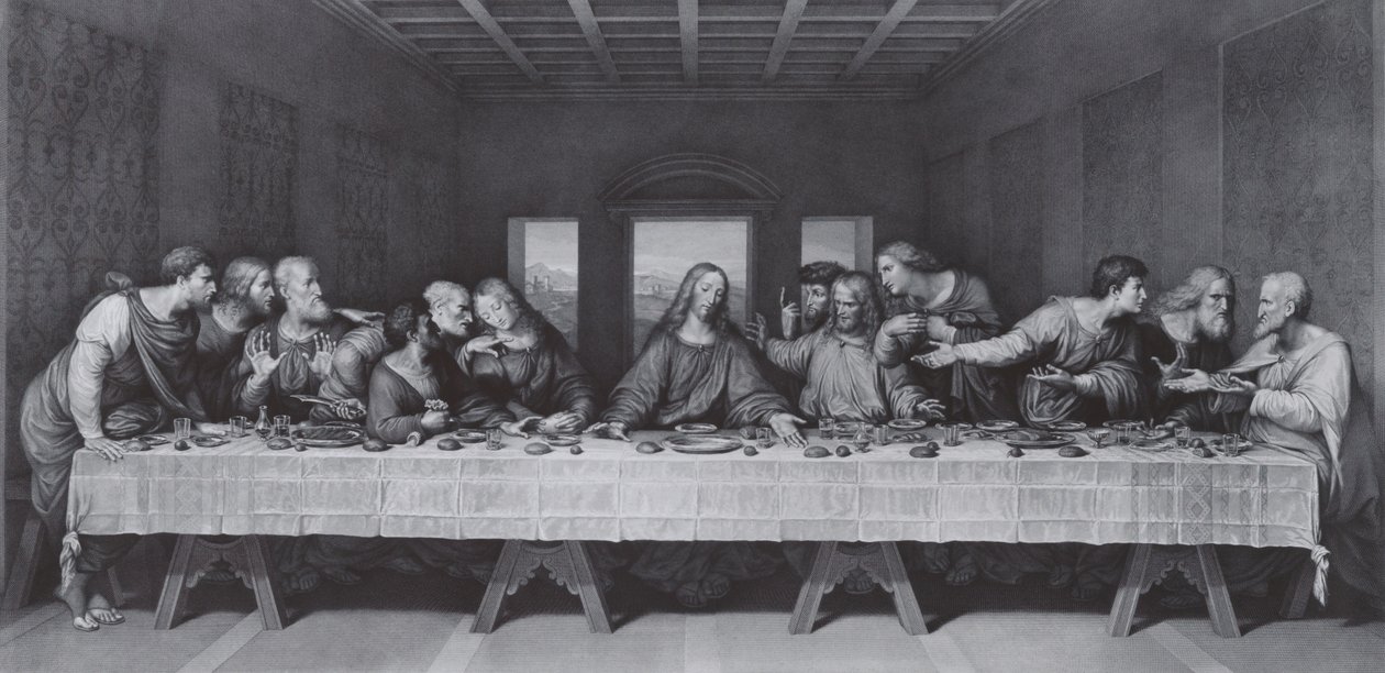 Poslední večeře, 1800 od Raphael Morghen