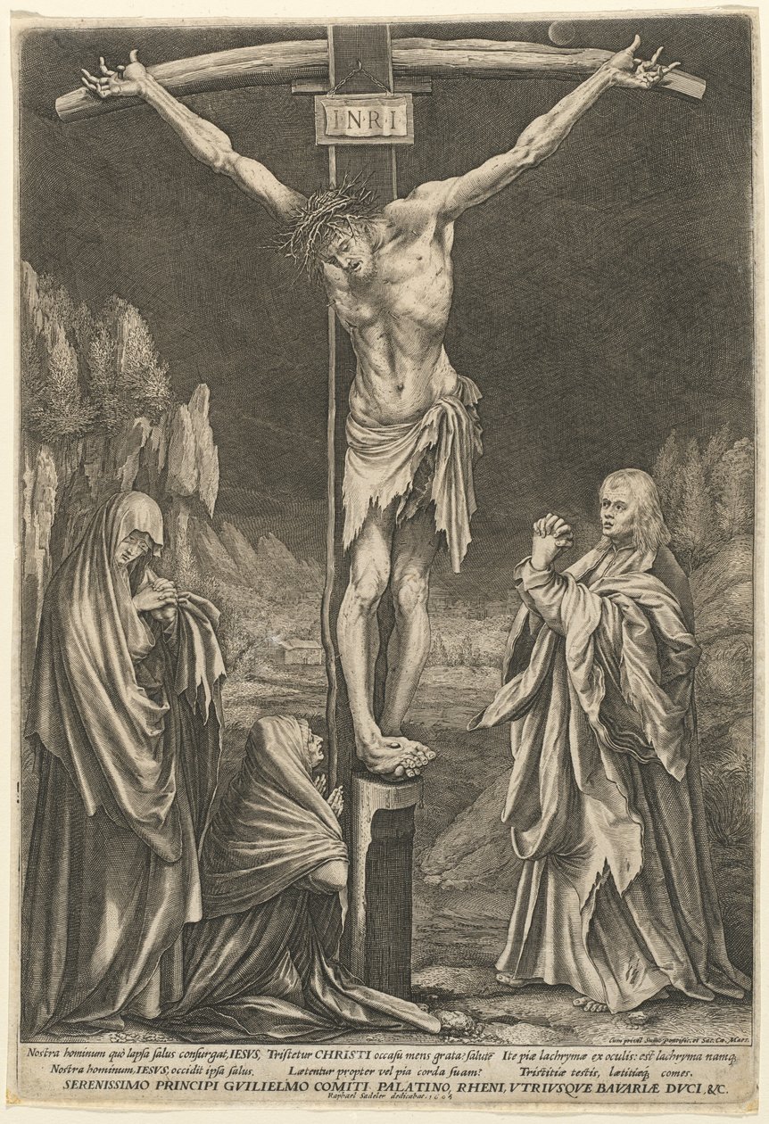 Malé ukřižování, 1605. od Raphael Sadeler