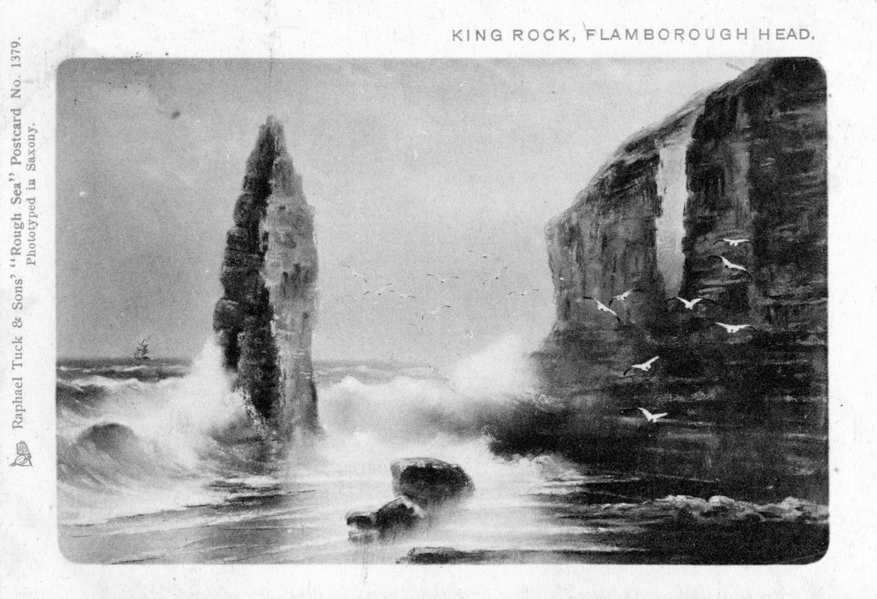 King Rock, Flamborough Head, East Riding, Yorkshire, 1903. od Raphael Tuck