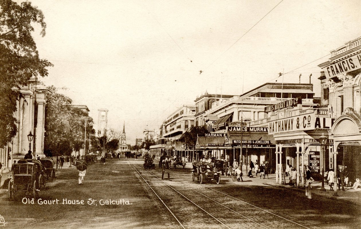 Old Court House St. Kalkata, cca 1900-20 (sépiová fotografie) od Raphael Tuck and Sons