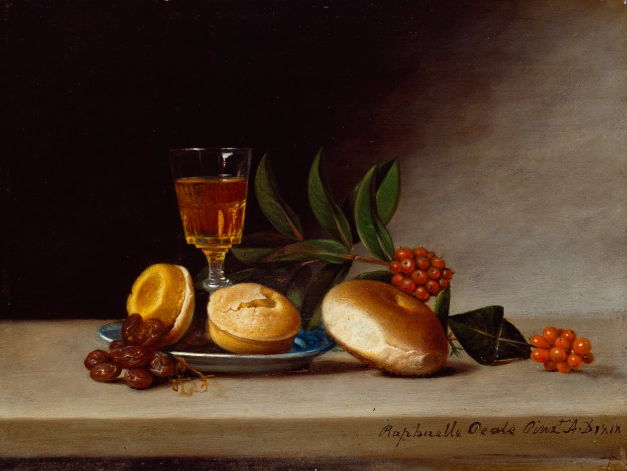 Zátiší se sklenkou na víno, 1818 od Raphaelle Peale