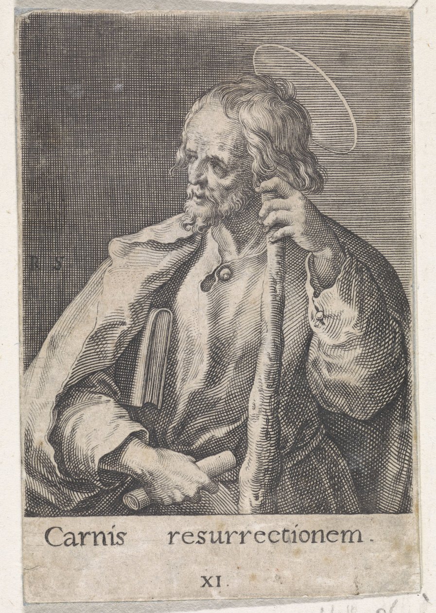 Apoštol Jakub Menší Kristus, Marie a dvanáct apoštolů (název série) od Raphaël Sadeler (I)