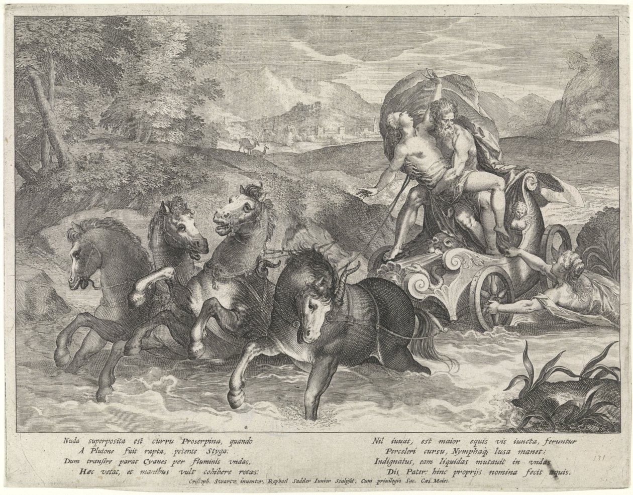 Loupež Proserpiny od Raphaël Sadeler (II)
