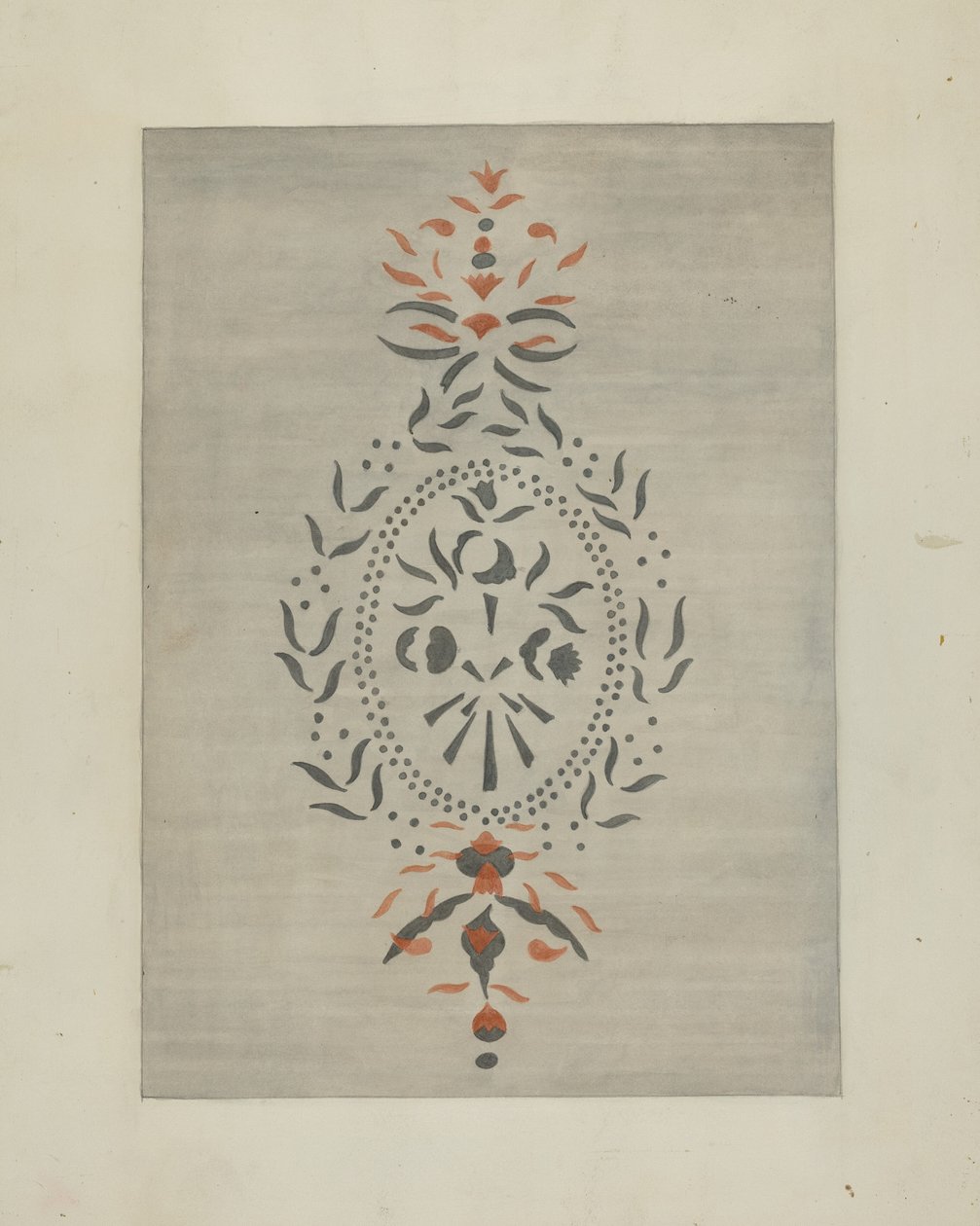 Detail stěny podle šablony, c. 1937. od Ray Holden