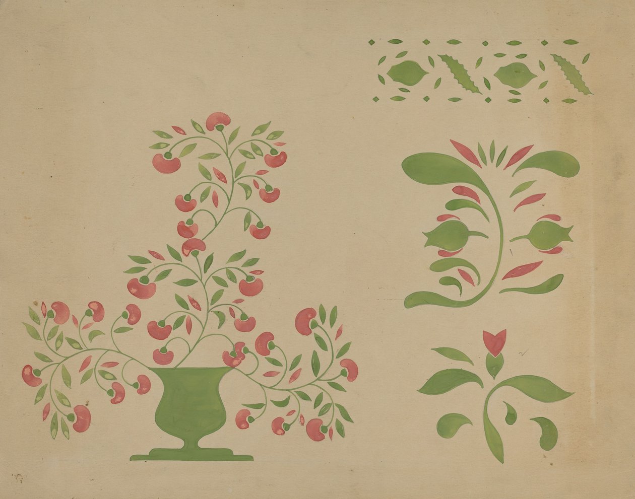 Šablona nástěnná dekorace, c. 1936. od Ray Holden