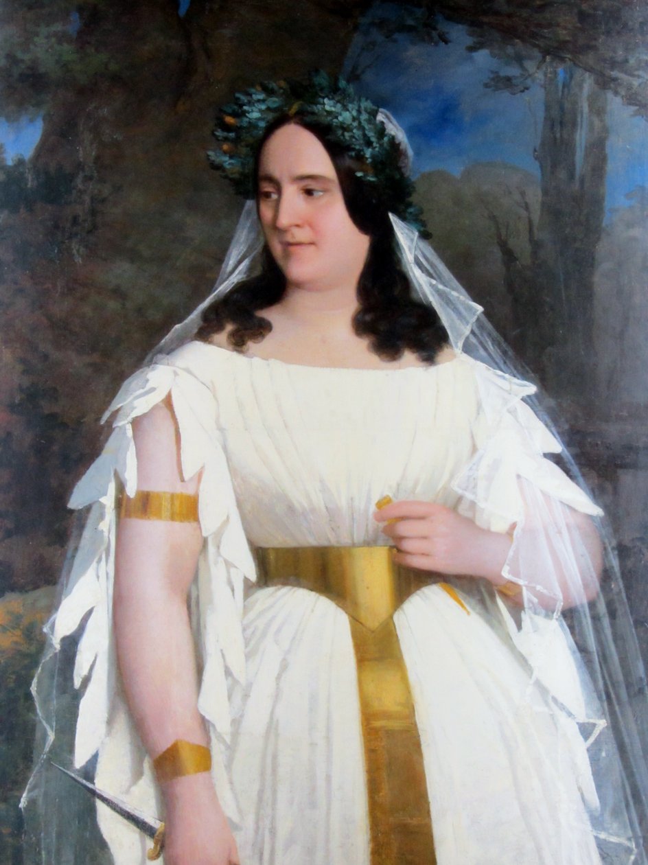 Adelaida Corradi de Pantanelli jako Norma od Raymond Auguste Quinsac Monvoisin